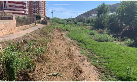 Río Vaca a su paso por el Vergeret, uno de los puntos críticos. Río Vaca a su paso por el Vergeret, uno de los puntos críticos.