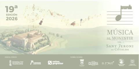 “Pasiones y sueños” lleva la emoción de la ópera y la zarzuela a la Antigua Iglesia del Monasterio de Sant Jeroni de Cotalba