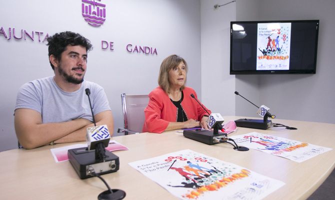 Hèctor Bofí i Liduvina Gil, en roda de premsa.