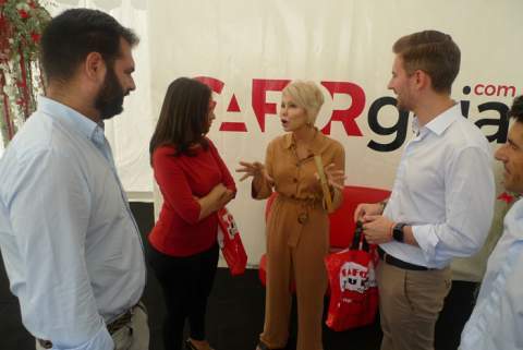 Visita de la comitiva del Partido Popular.