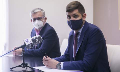 Alandete y Prieto, en la rueda de prensa.