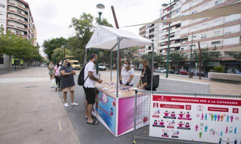 Campaña de prevención en Gandia. Campaña de prevención en Gandia.