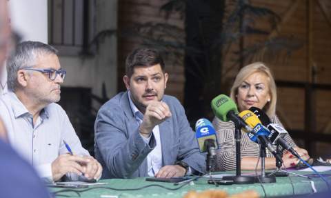 Alandete, Prieto y Fuster, en rueda de prensa.