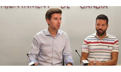 V&iacute;ctor Soler y Vicent Gregori, en rueda de prensa.