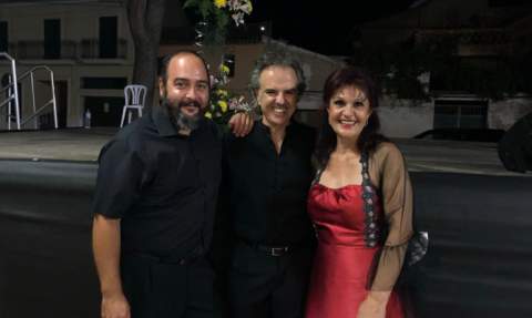 Telmo Gadea, Javier Palacios i Mar&iacute;a Jos&eacute; Martos.