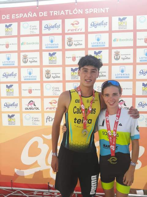 Xavi Cabanilles y la también valenciana Livia Guillén en Águilas.