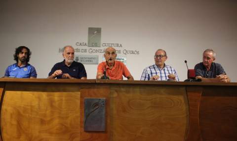 De izquierda a derecha el director de la academia, Quique Chova, con Pepe Olagüe, Domingo Pomar, Miguel Ángel Picornell y Gabriel Carrión. De izquierda a derecha el director de la academia, Quique Chova, con Pepe Olagüe, Domingo Pomar, Miguel Ángel Picornell y Gabriel Carrión.