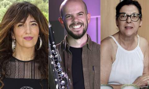 Anna Moner, Ausiàs Garrigós i Conxa Arjona.