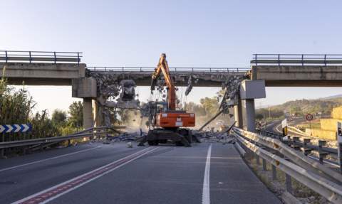 Trabajos de demolición parcial.