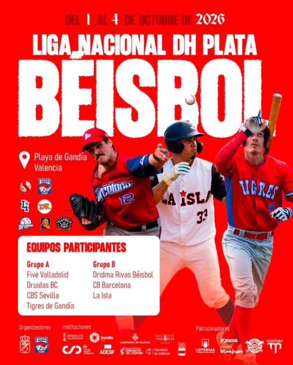 Gandia acoge del 1 al 4 de octubre el Campeonato de España de Béisbol de División de Honor Plata