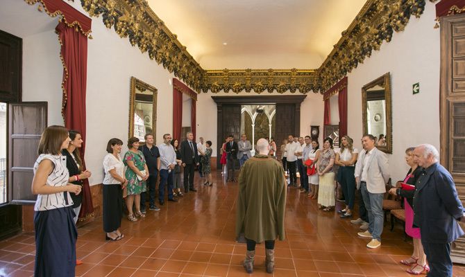Una de las visitas al Palau.