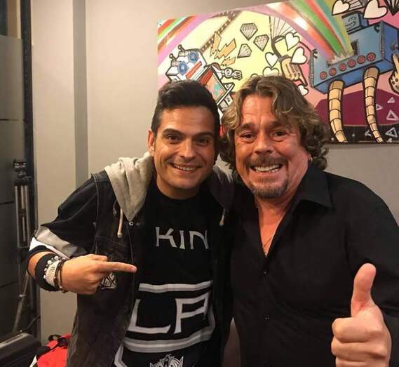 Raúl Antón, a la izquierda, junto a Juan Muñoz, en Gandia.