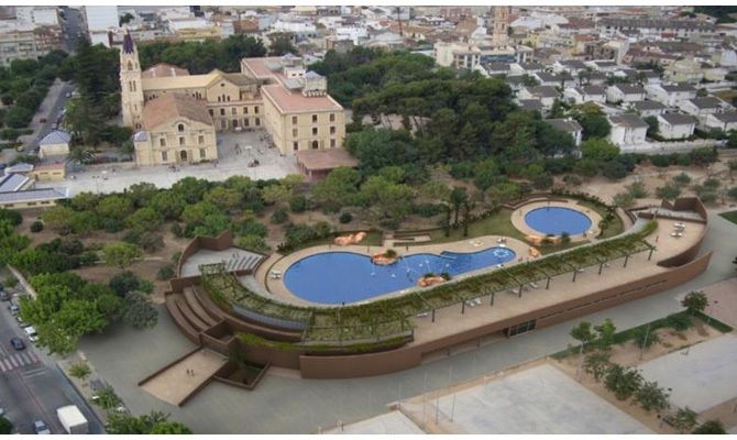 Vista del centro deportivo.