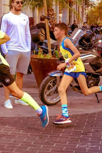 Xavi Cabanilles, en Runcáncer Gandia. / Foto: Vicent Just.