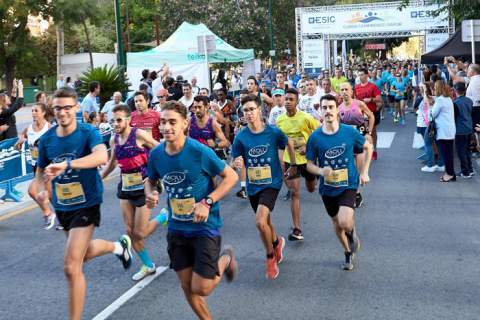 En carrera.
