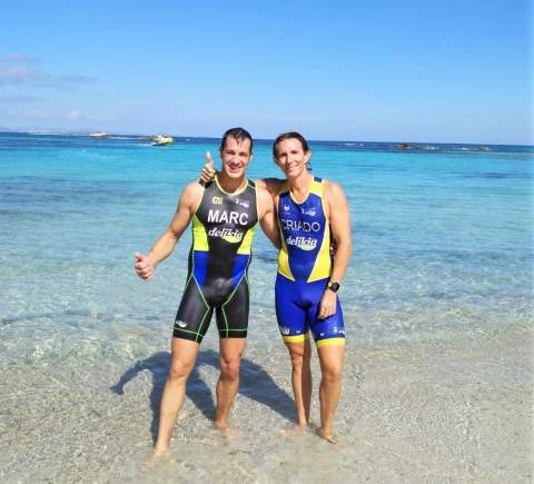 Marc Faus y Manuel Criado en Formentera.