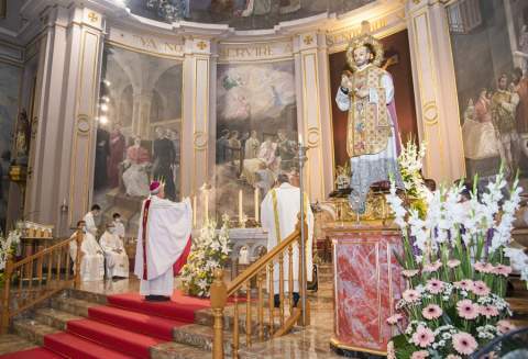 Acto en la parroquia San Francisco de Borja deValència.