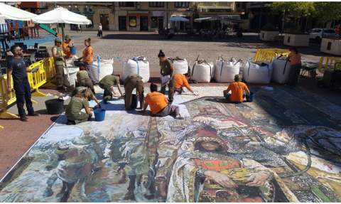 Confecci&oacute; del mural.