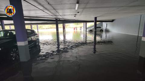 Parking junto al hospital de Gandia.