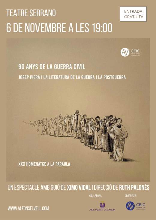 EL CEIC ALFONS CELEBRA EL XXX HOMENATGE A LA PARAULA EL PROPER 6 DE NOVEMBRE