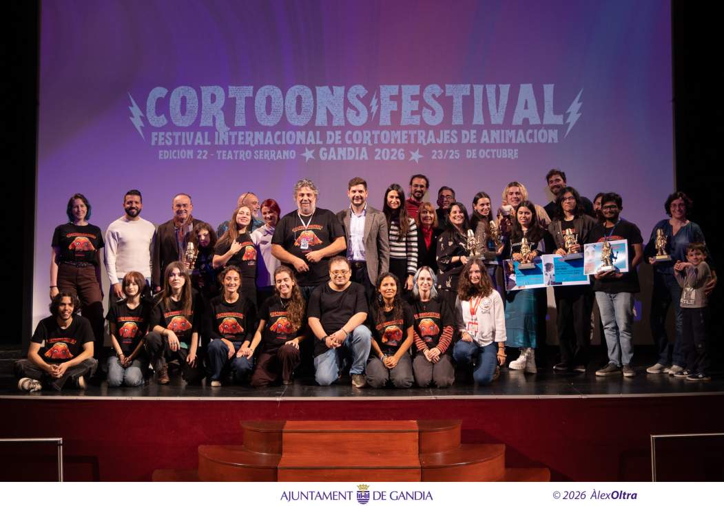 Maria Lorenzo rep el premi a la millor directora d'animació en el XXII Festival Cortoons Gandia