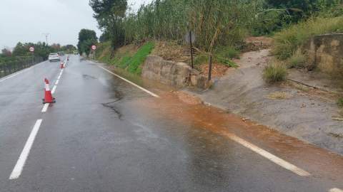 Carretera de Gandia a Villalonga.