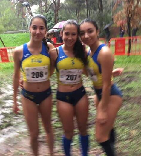 Jordina Gascón, Paula Casanova y Paula Martín en Vila-real.
