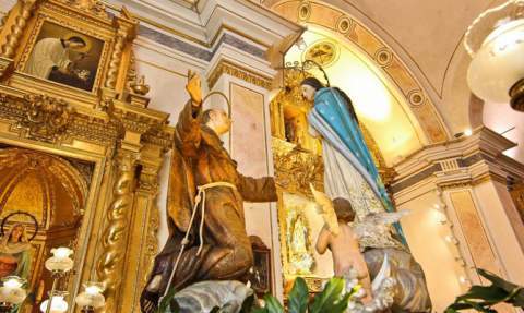 Interior del templo.