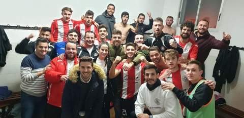 El vestuario del Rácing tras el partido.