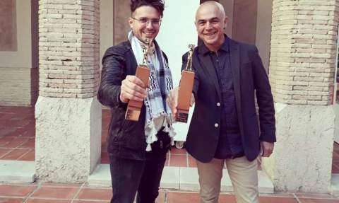 Joan Deusa y Juli Capilla, en Alzira.