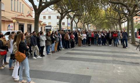 Los informadores en Oliva. Los informadores en Oliva.