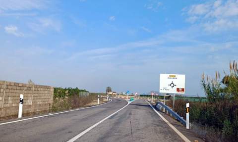 Carretera de Tavernes a Cullera. Carretera de Tavernes a Cullera.
