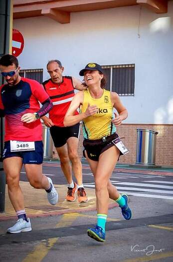 Suni Perales, en carrera. / Foto: Vicent Just.