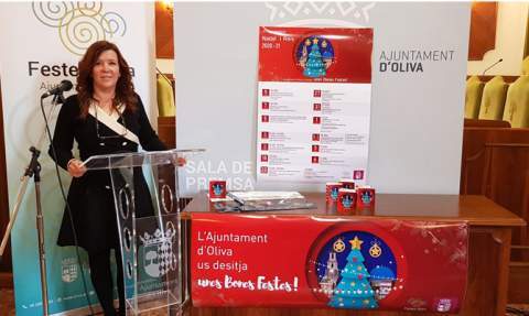 Yolanda Navarro, en roda de premsa. Yolanda Navarro, en roda de premsa.