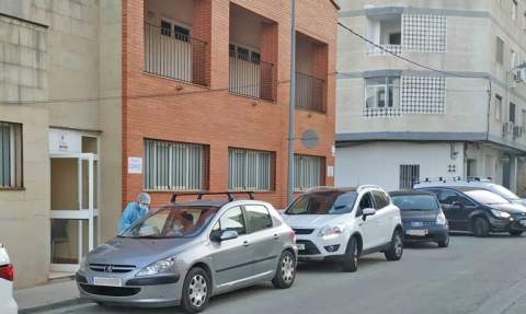 Pruebas de PCR en el centro de salud de Villalonga.