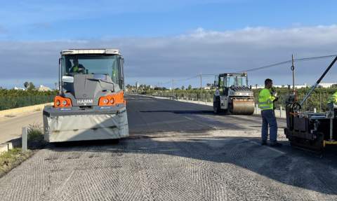 Obras en la carretera. Obras en la carretera.